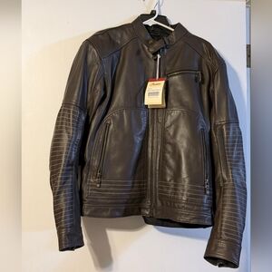 Indian Motorcycle Brown Leather Jacket
